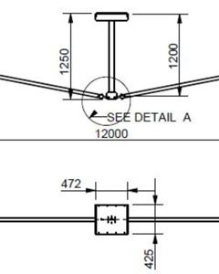 Guy Wire Support 12M 60T -> M&M